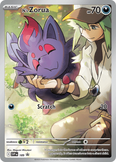 N's Zorua, Scarlet & Violet Black Star Promos 189