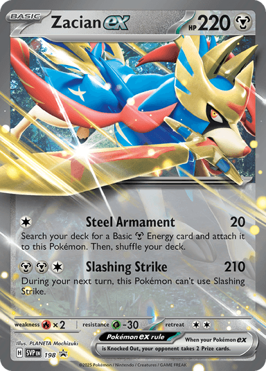 Zacian ex, Scarlet & Violet Black Star Promos 198