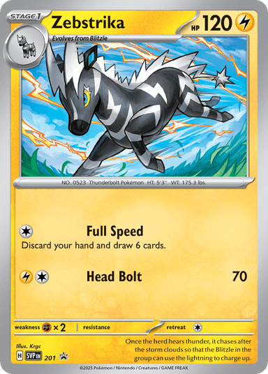 Zebstrika, Scarlet & Violet Black Star Promos 201