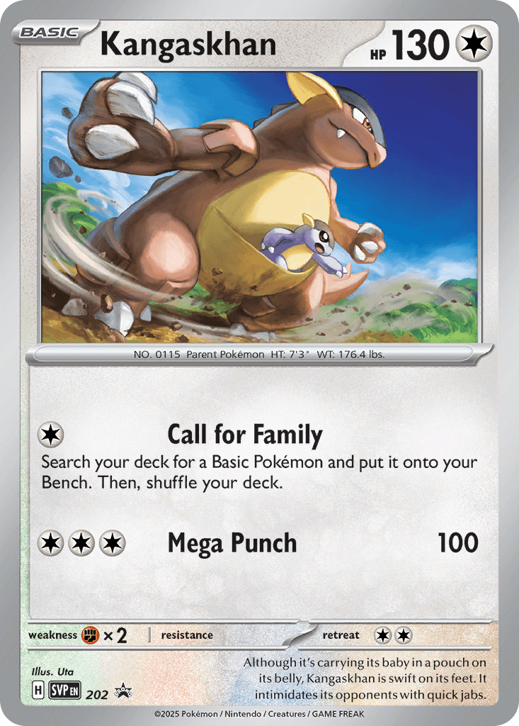Kangaskhan, Scarlet & Violet Black Star Promos 202