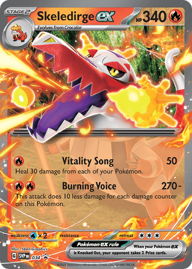 Skeledirge ex, Scarlet & Violet Black Star Promos 34