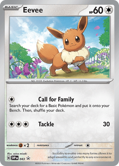 Eevee, Scarlet & Violet Black Star Promos 43