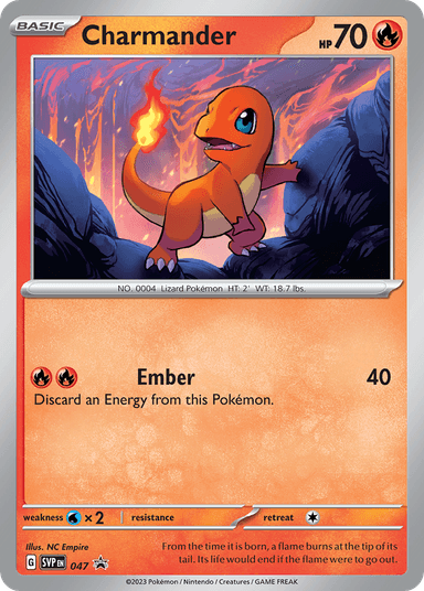 Charmander, Scarlet & Violet Black Star Promos 47