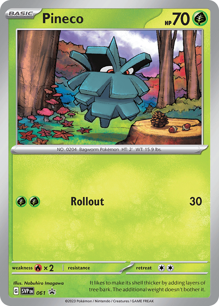Pineco, Scarlet & Violet Black Star Promos 61