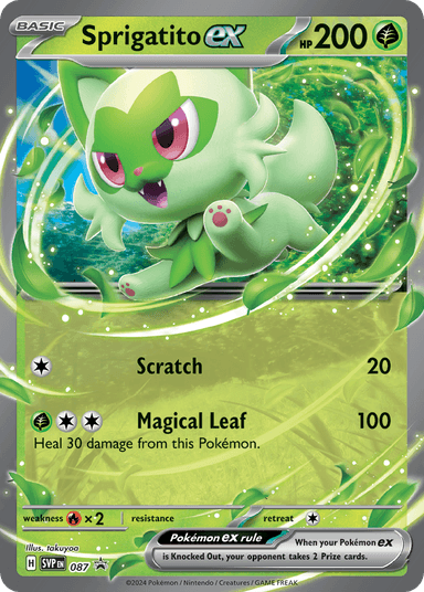 Sprigatito ex, Scarlet & Violet Black Star Promos 87