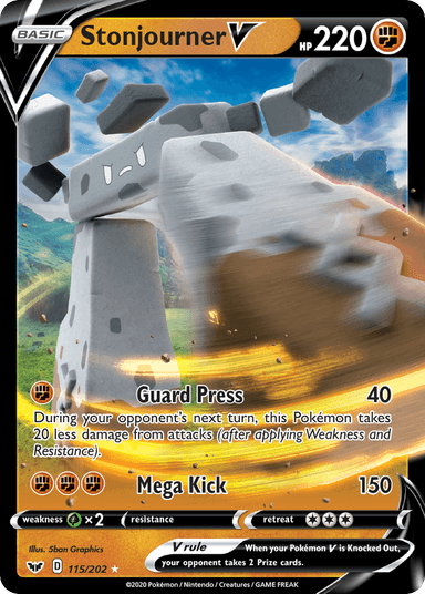 Stonjourner V, Sword & Shield 115