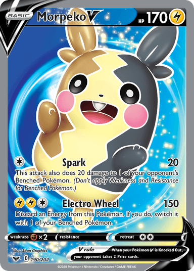Morpeko V, Sword & Shield 190