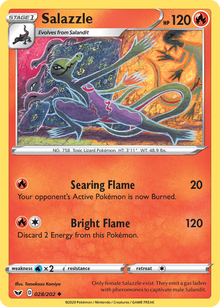 Salazzle, Sword & Shield 28