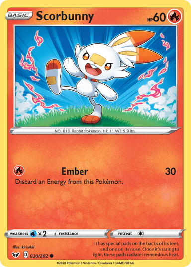 Scorbunny, Sword & Shield 30