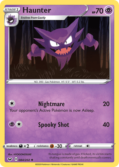 Haunter, Sword & Shield 84