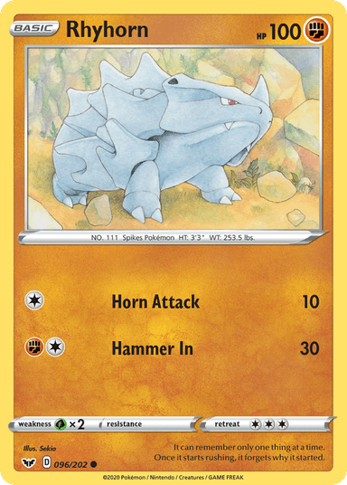 Rhyhorn, Sword & Shield 96