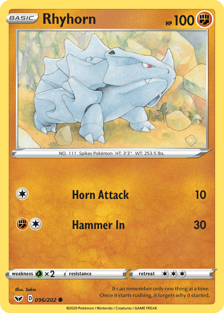 Rhyhorn, Sword & Shield 96