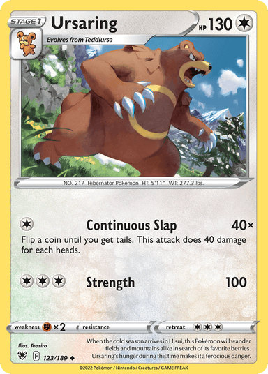 Ursaring, Astral Radiance 123
