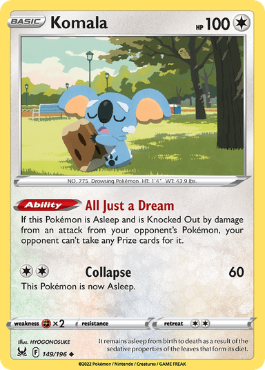 Komala, Lost Origin 149