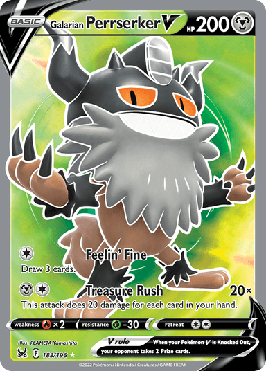 Galarian Perrserker V, Lost Origin 183