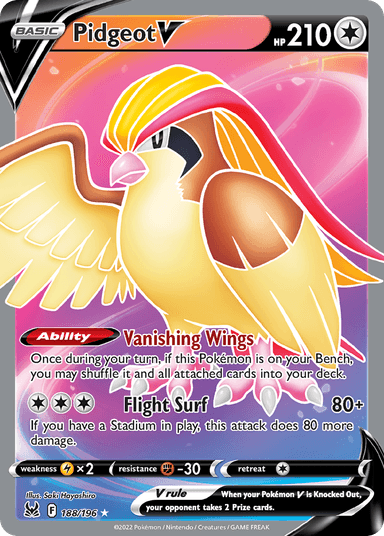 Pidgeot V, Lost Origin 188
