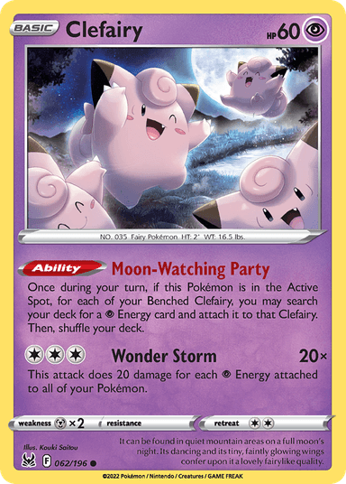Clefairy, Lost Origin 62