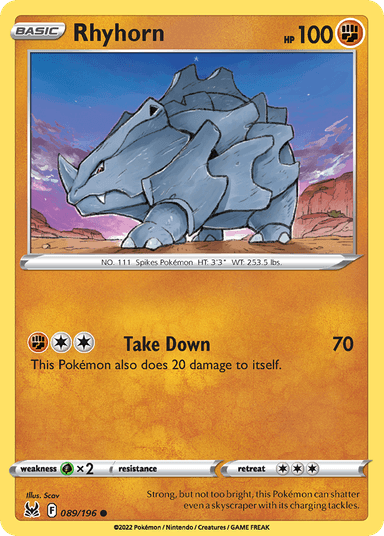 Rhyhorn, Lost Origin 89