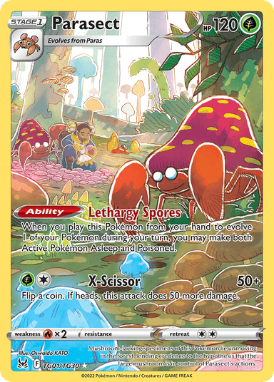 Parasect, Lost Origin Trainer Gallery TG01
