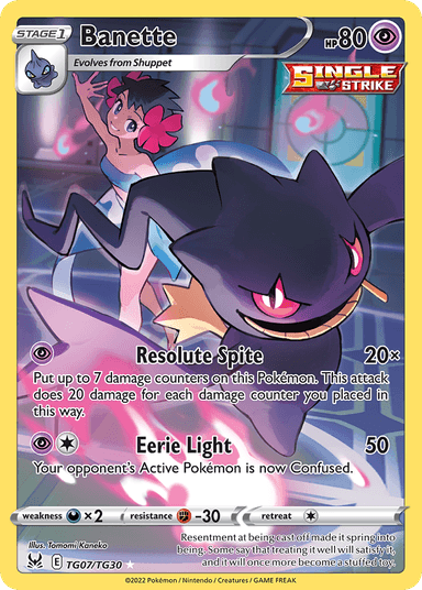 Banette, Lost Origin Trainer Gallery TG07