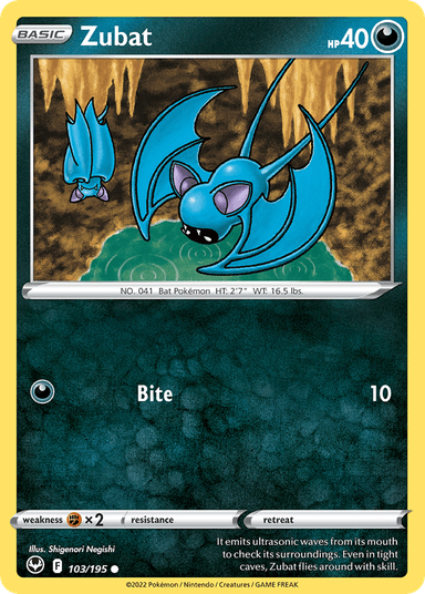 Zubat, Silver Tempest 103