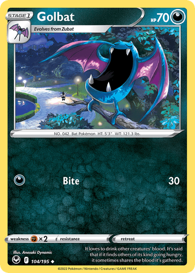Golbat, Silver Tempest 104