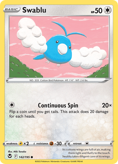 Swablu, Silver Tempest 142
