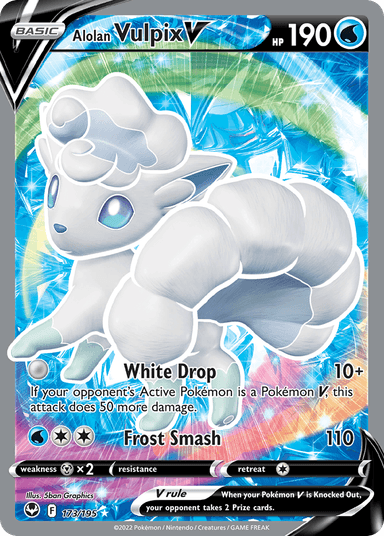 Alolan Vulpix V, Silver Tempest 173