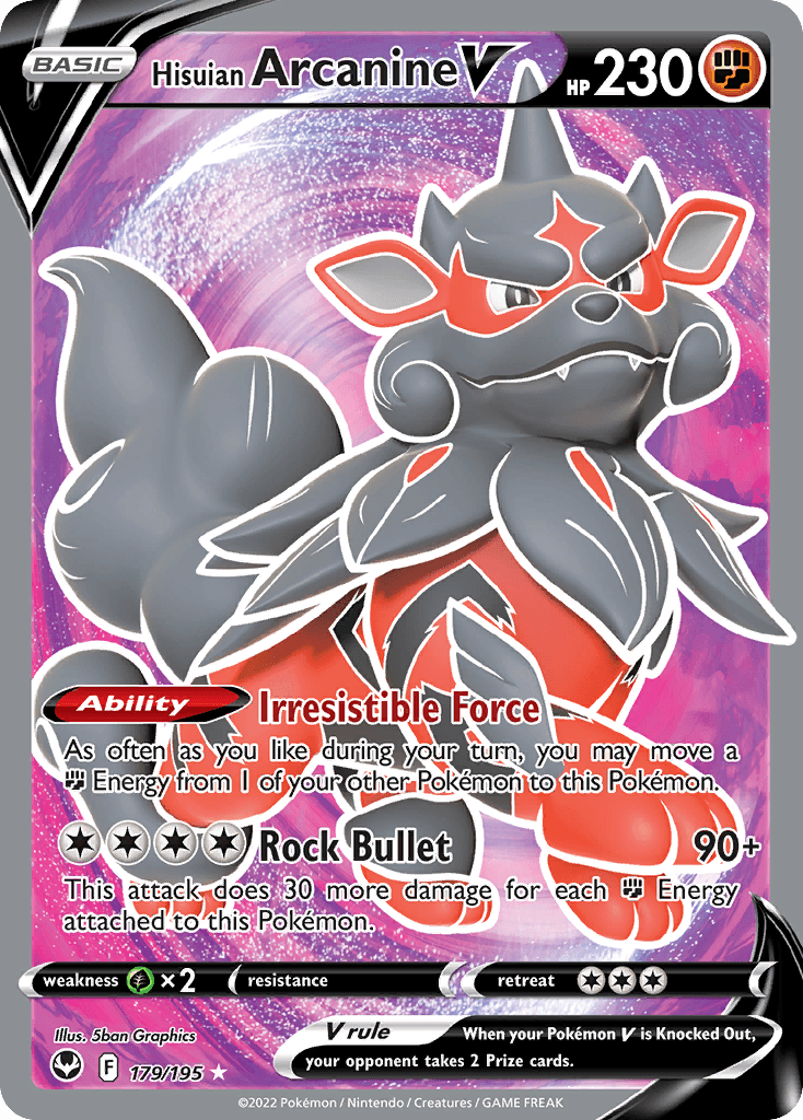 Hisuian Arcanine V, Silver Tempest 179