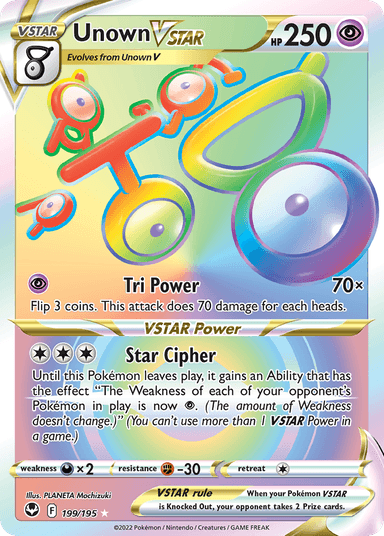 Unown VSTAR, Silver Tempest 199