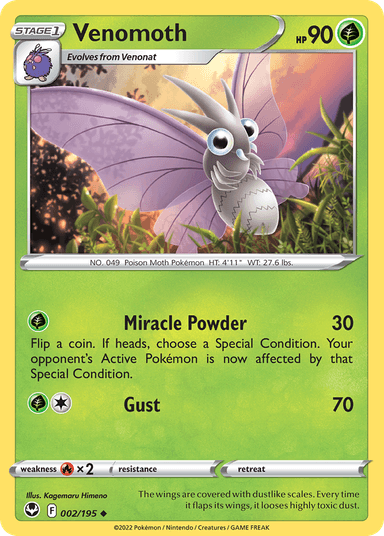 Venomoth, Silver Tempest 2