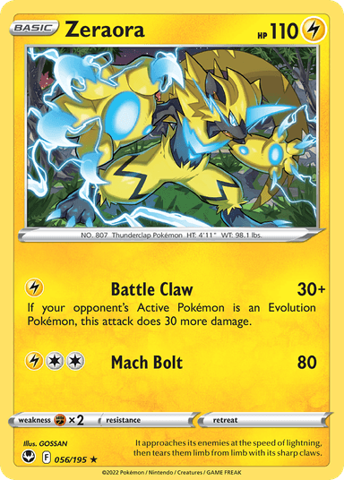 Zeraora, Silver Tempest 56