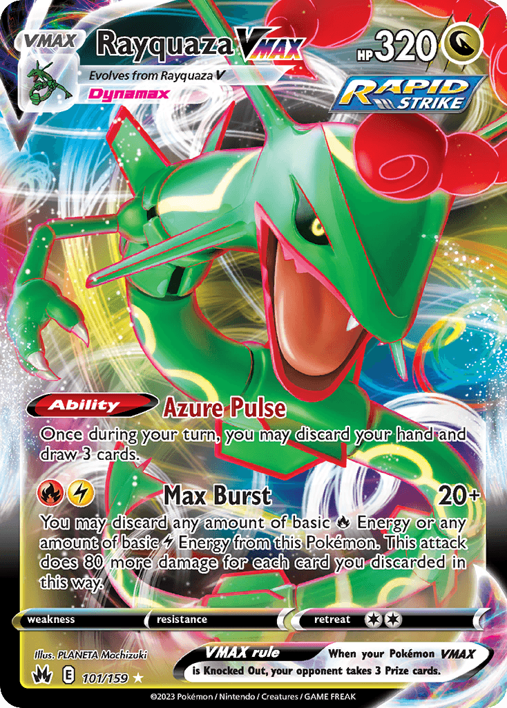 Rayquaza VMAX, Crown Zenith 101