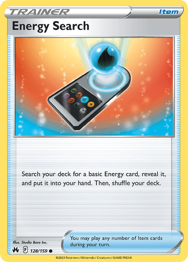 Energy Search, Crown Zenith 128