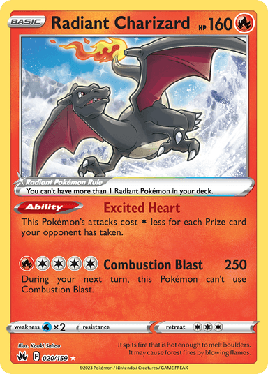 Radiant Charizard, Crown Zenith 20