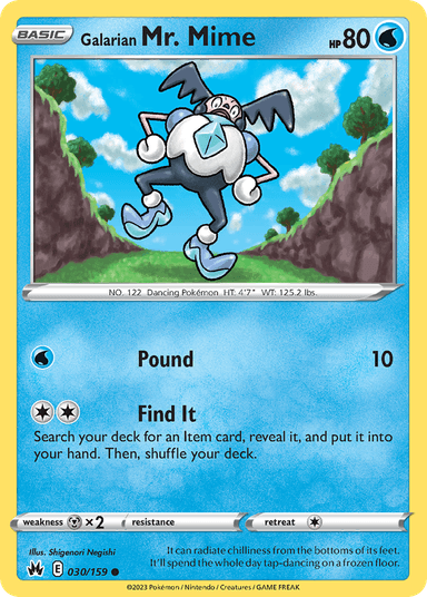 Galarian Mr. Mime, Crown Zenith 30