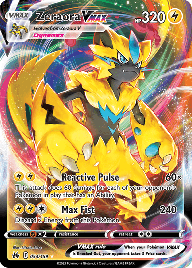 Zeraora VMAX, Crown Zenith 54