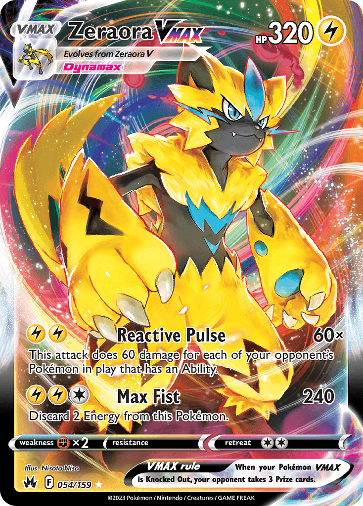 Zeraora VMAX, Crown Zenith 54
