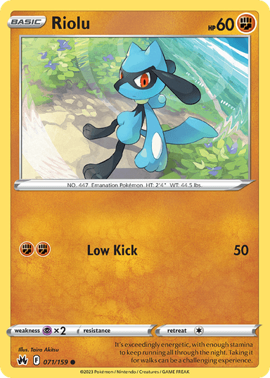 Riolu, Crown Zenith 71