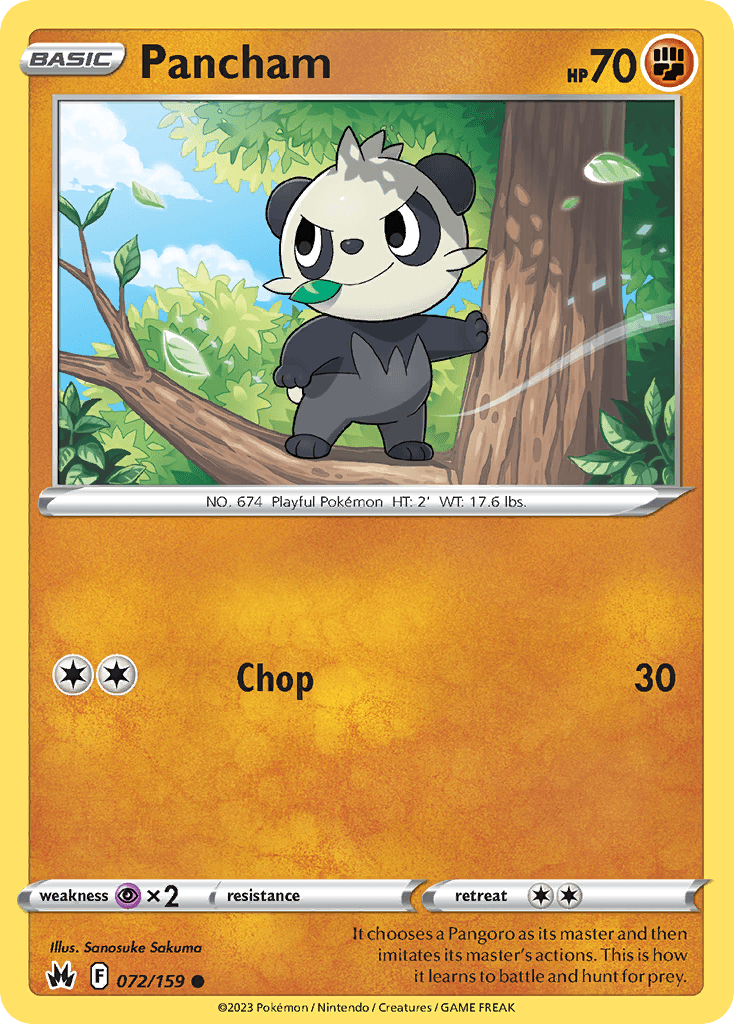 Pancham, Crown Zenith 72