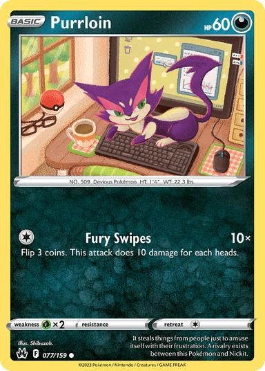 Purrloin, Crown Zenith 77