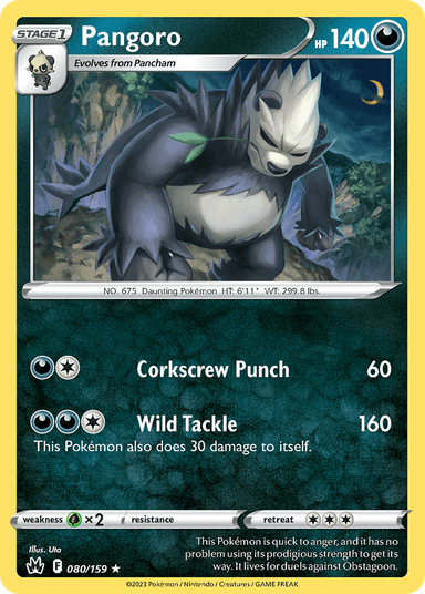 Pangoro, Crown Zenith 80