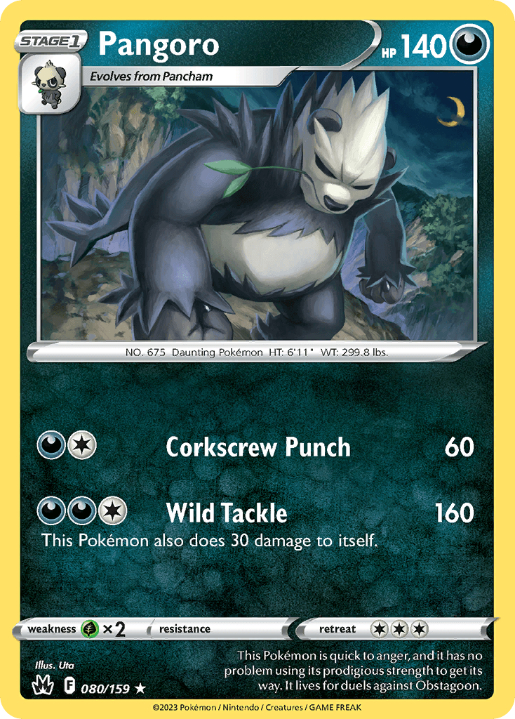 Pangoro, Crown Zenith 80