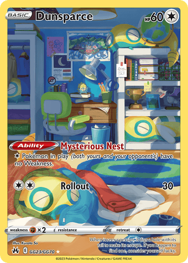 Dunsparce, Crown Zenith Galarian Gallery GG23