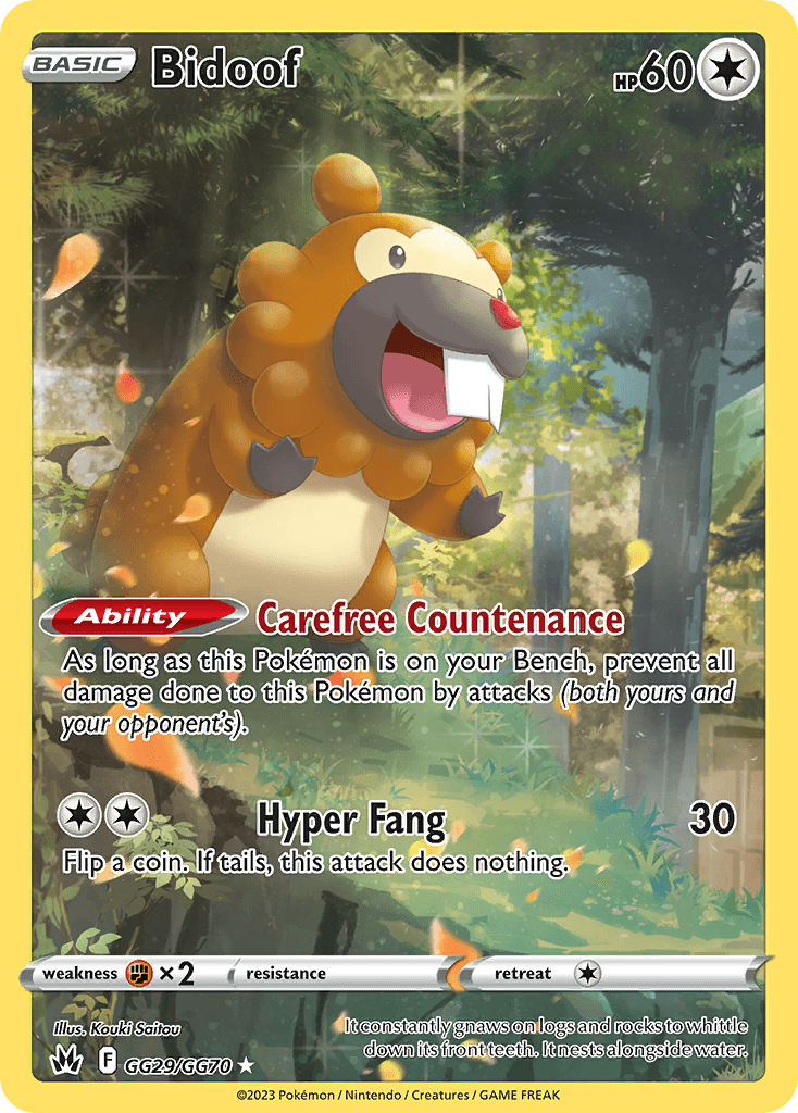 Bidoof, Crown Zenith Galarian Gallery GG29