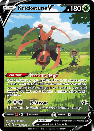 Kricketune V, Silver Tempest Trainer Gallery TG12