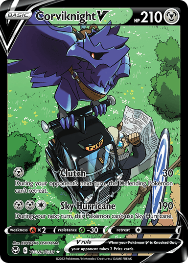 Corviknight V, Silver Tempest Trainer Gallery TG18
