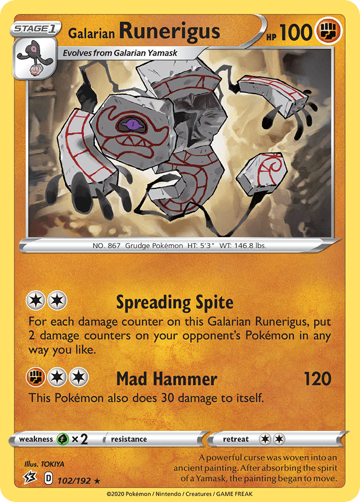 Galarian Runerigus, Rebel Clash 102
