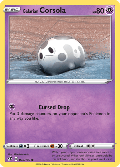 Galarian Corsola, Rebel Clash 78