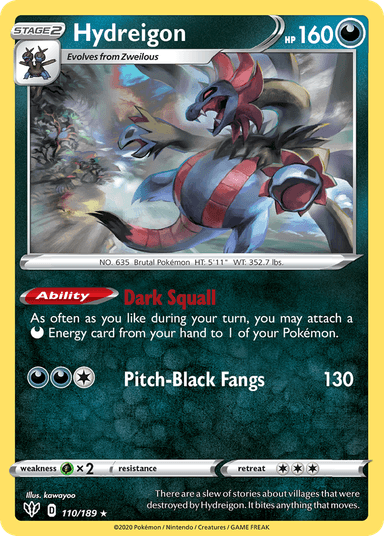 Hydreigon, Darkness Ablaze 110